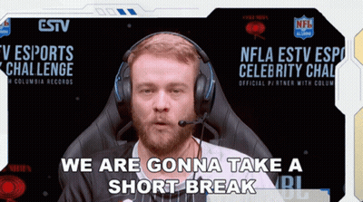 Man With Headphones Saying We Are Gonna Take A Short Break GIF