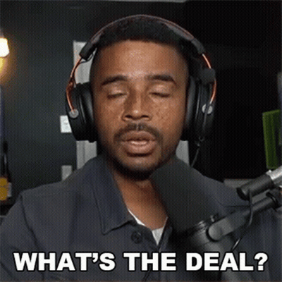 Man With Headphones Saying What's the Deal