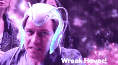 Man With Headphones Saying Wreak Havoc