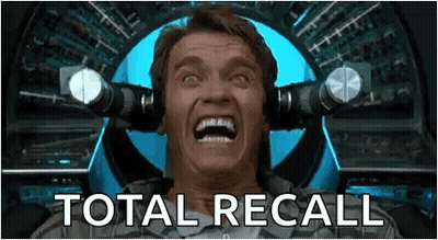 Man With Headphones Screaming Total Recall GIF