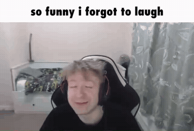 Man With Headphones Smiling Saying So Funny I Forgot To Laugh GIF