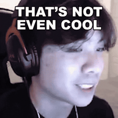 Man With Headphones Smiling That's Not Even Cool GIF