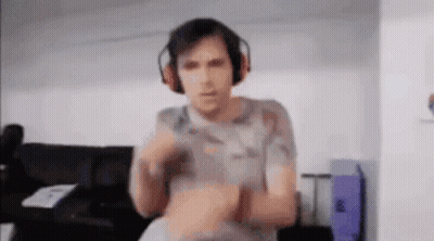 Man With Headphones Standing Arms Crossed GIF