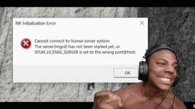 Man With Headphones Stands In Front Of Error Message GIF