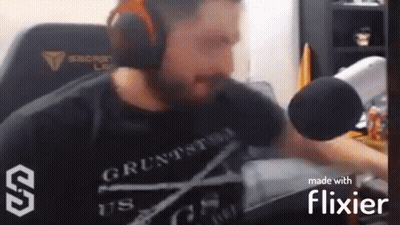 Man With Headphones Talking Into Microphone GIF
