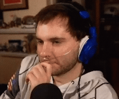 Man With Headphones Talking Into Microphone GIF