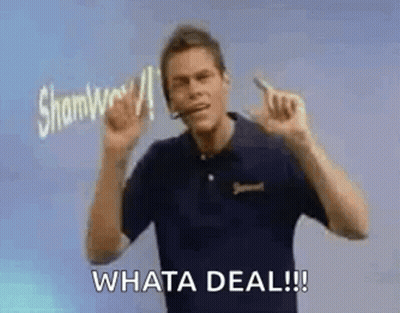 Man With Headset Making Funny Face Saying What A Deal GIF