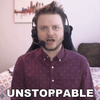 Man With Headset Says Unstoppable GIF
