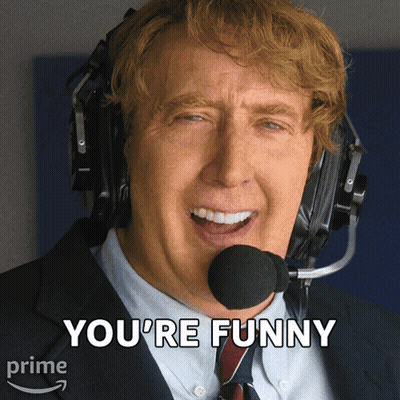 Man With Headset Says You're Funny GIF