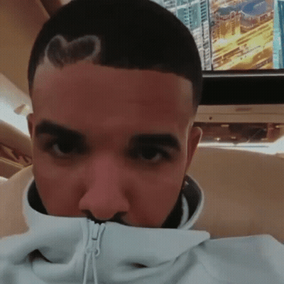 Man With Heart In Hair GIF