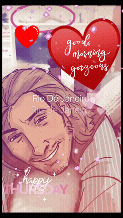 Man With Heart Saying Good Morning Gorgeous Happy Thursday GIF