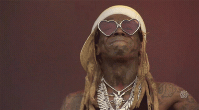 Man With Heart Sunglasses And White Headband GIF