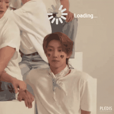 Man With Hearts On Face Loaded GIF