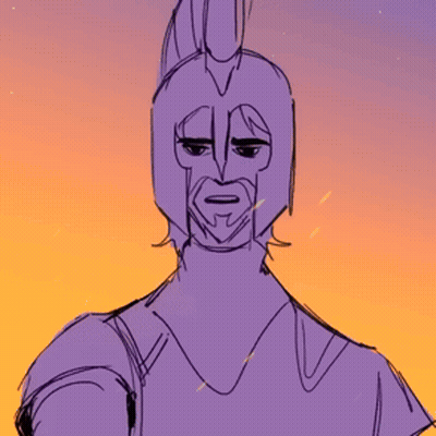Man With Helmet Saying Odysseus I'm Just A Man GIF