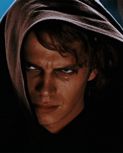 Man With Hood Tear Running Down Face GIF