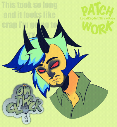 Man With Horns And Patch GIF