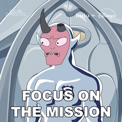 Man With Horns Focus On The Mission GIF
