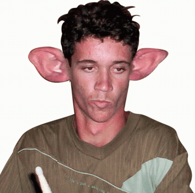 Man With Huge Ears Shirt Says Life Is But A Waiting Game GIF