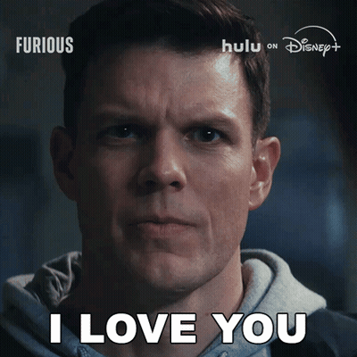 Man With I Love You Above Him GIF