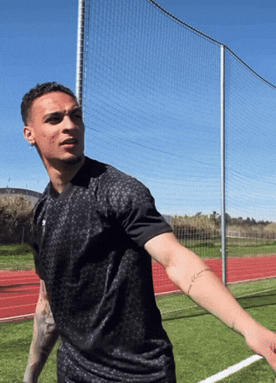 Man With I Love You Tattoo On Arm GIF