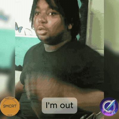 Man With I'm Out On It Sticker GIF