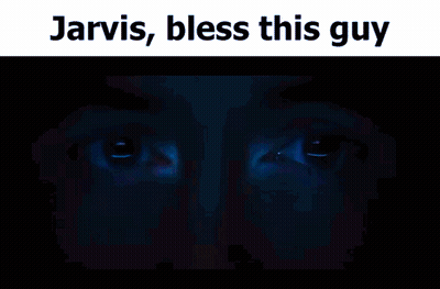 Man With Jarvis Bless This Guy GIF