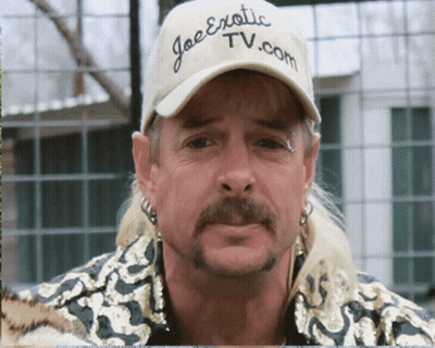 Man With Joe Exotic TV.com Hat GIF