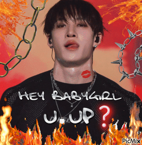 Man With Kiss And Hey Babygirl U-Up GIF