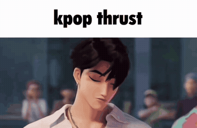 Man With Kpop Thrust GIF