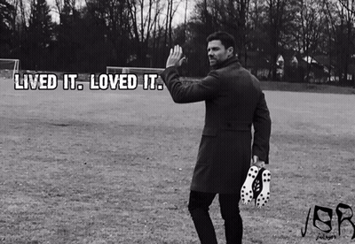 Man With Lived It Loved It Text GIF