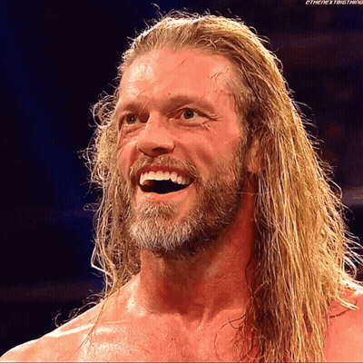Man With Long Blonde Hair And Beard Smiling GIF