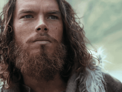 Man With Long Curly Hair And Beard GIF