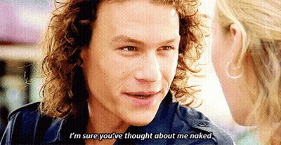 Man With Long Curly Hair Saying I'm Sure You've Thought About Me Naked GIF