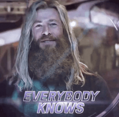 Man With Long Hair And Beard Everybody Knows GIF