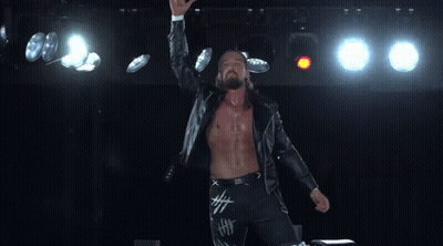 Man With Long Hair And Beard In Cross Jacket GIF