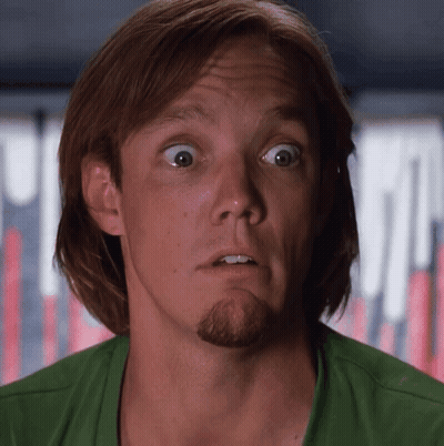 Man With Long Hair And Beard In Green Shirt GIF