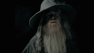 Man With Long Hair And Beard Making Funny Face GIF