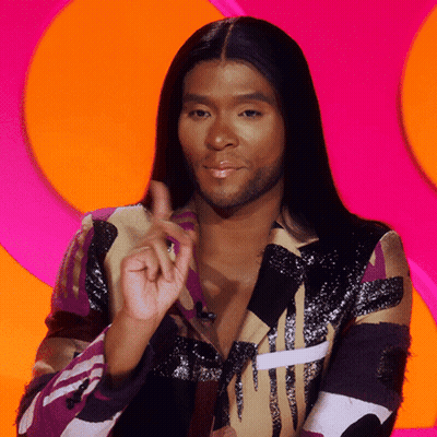 Man With Long Hair And Beard Making Heart GIF