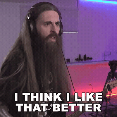 Man With Long Hair And Beard Playing Guitar GIF