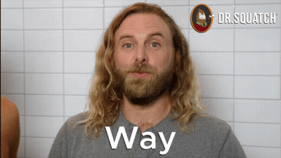 Man With Long Hair And Beard Saying Way GIF