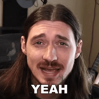 Man With Long Hair And Beard Saying Yeah GIF