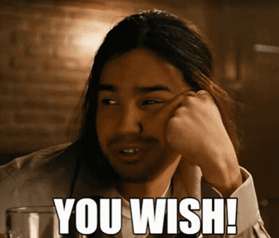 Man With Long Hair And Beard Saying You Wish GIF
