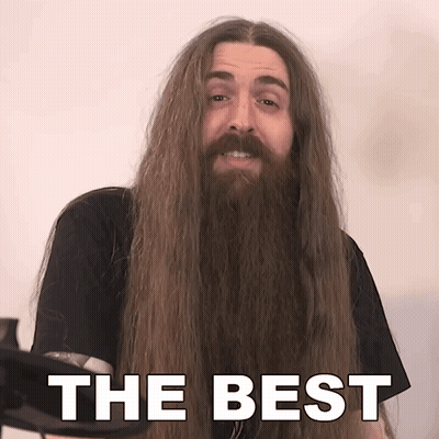 Man With Long Hair And Beard Says The Best GIF