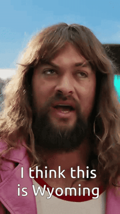 Man With Long Hair And Beard Says This Is Wyoming GIF