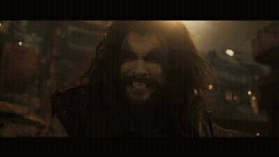 Man With Long Hair And Beard Screaming In The Dark GIF