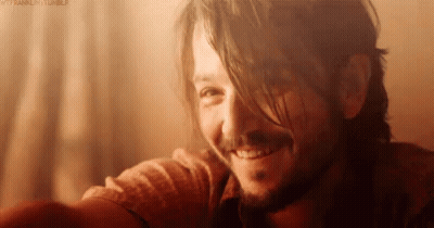 Man With Long Hair And Beard Smiling GIF