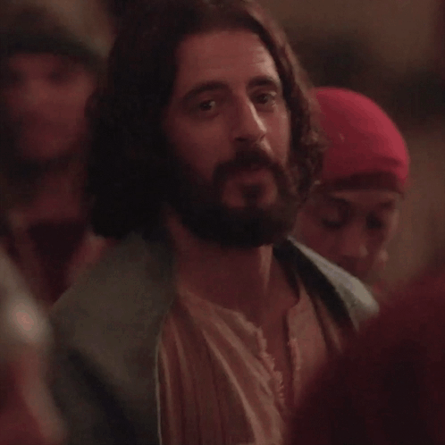 Man With Long Hair And Beard Smiling GIF