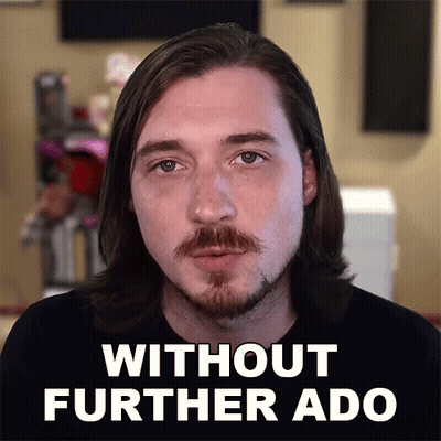 Man With Long Hair And Beard Without Further Ado GIF