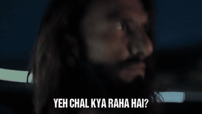 Man With Long Hair And Beard Yeh Chal Kya Raha Hai? GIF