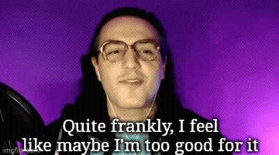 Man With Long Hair And Glasses Wearing Headphones Saying Quite Frankly GIF